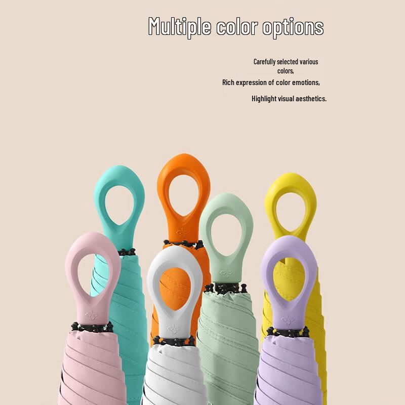 OIMG Macaron Ultralight Five-Fold Sun Protection Umbrella