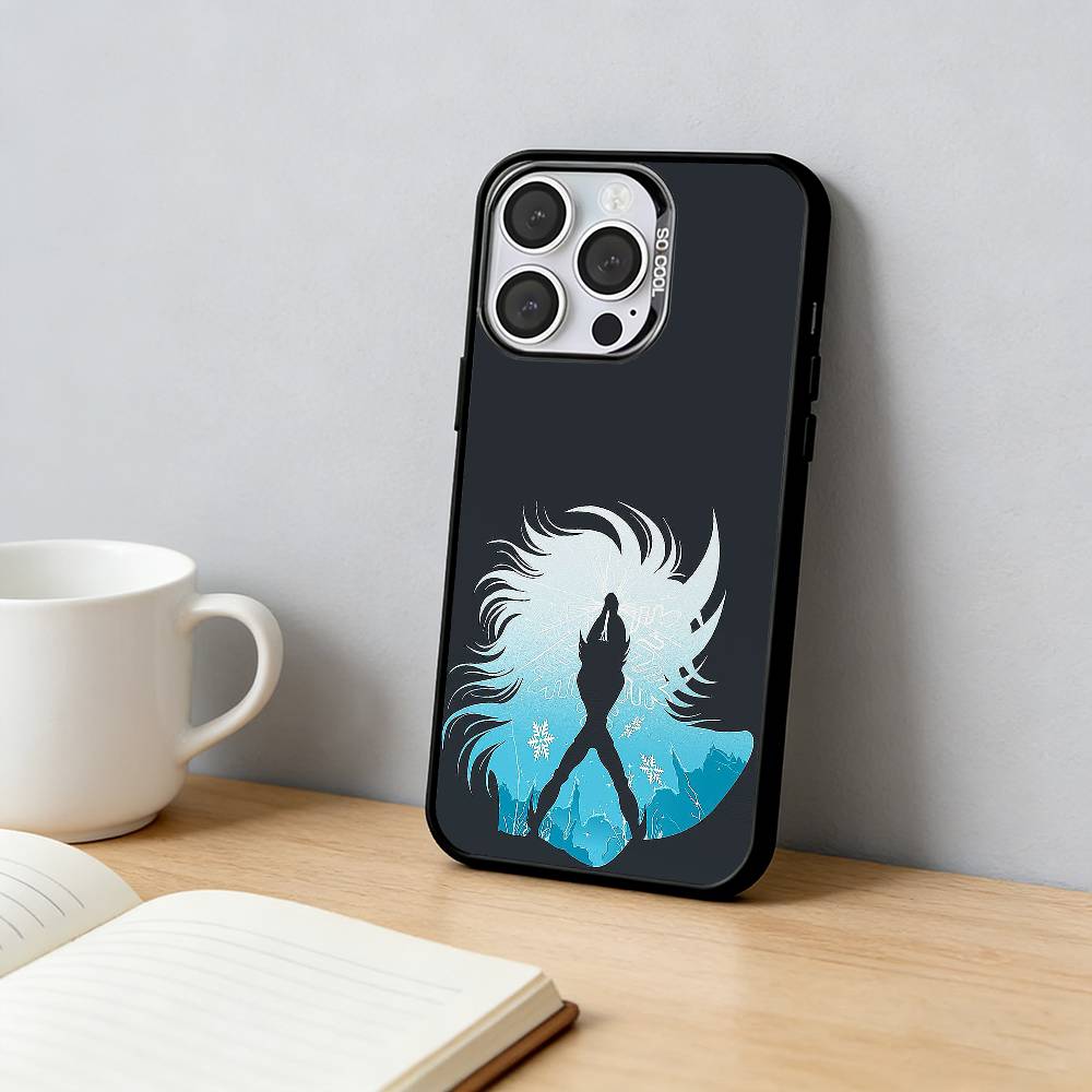 Saint Seiya Phone Case For iPhone 17,16,15,14,13,12,11 Plus,Pro Max,XS,Colored Silver Plated Inside Cover