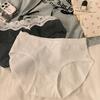 Women's Lace Edge Skin Friendly Mid-waist Extension Crotch Triangle Briefs