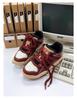 Sofa & Cat / Guochao Dreadlocks Wine Red Unisex Casual Low-Top Sneakers