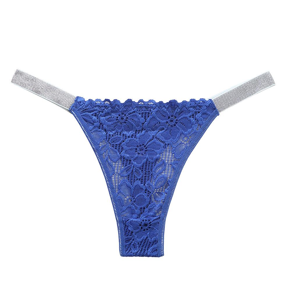 Sexy krajková tanga do poloviny pasu Dámské spodní prádlo Broskvové kalhotky Atraktivní tanga
