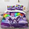 Dream Starlight Unicorns Bed Cover Set Bedclothes Soft Duvet Cover Sets Children Kids,twin Ful Bedrom Set Home Textile Comfortable Quilt Cover Set
