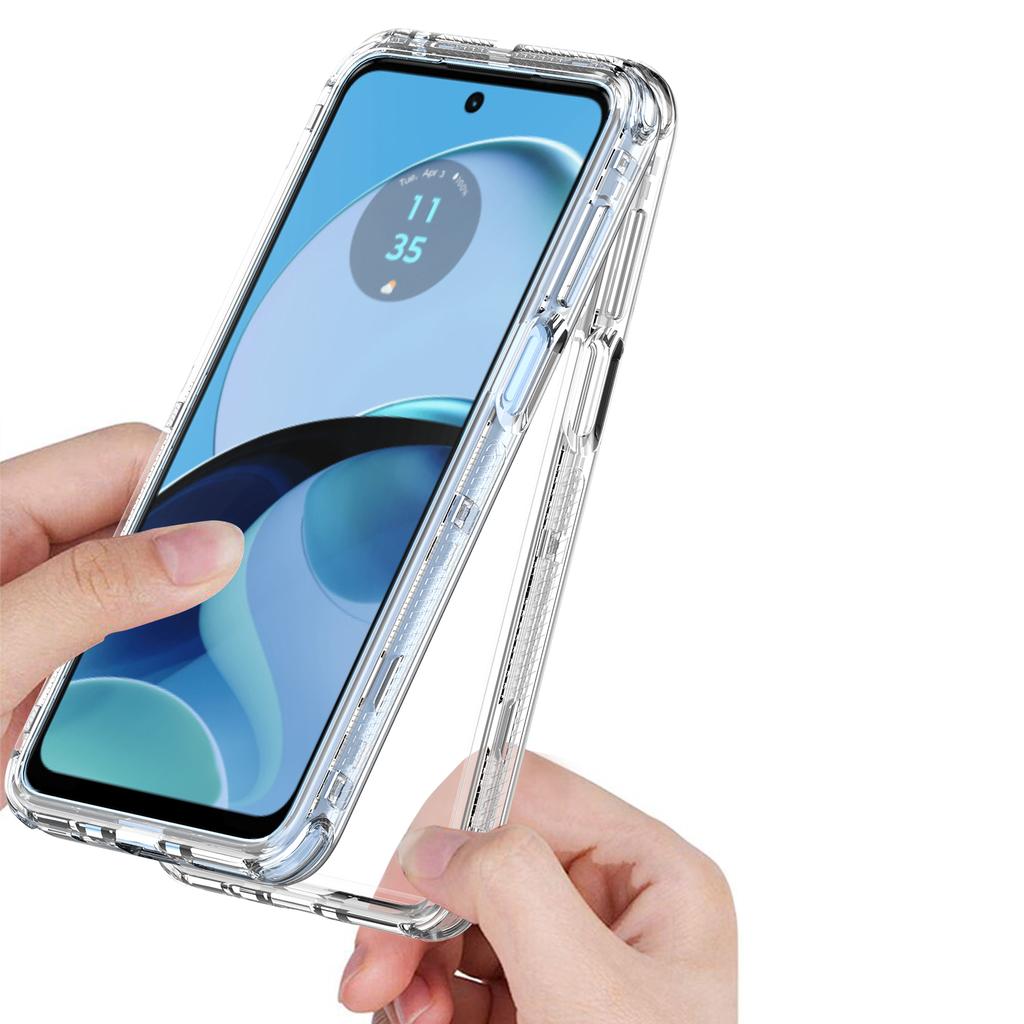 For Motorola Moto G14 4G Case PC+TPU Phone Cover HD Transparent