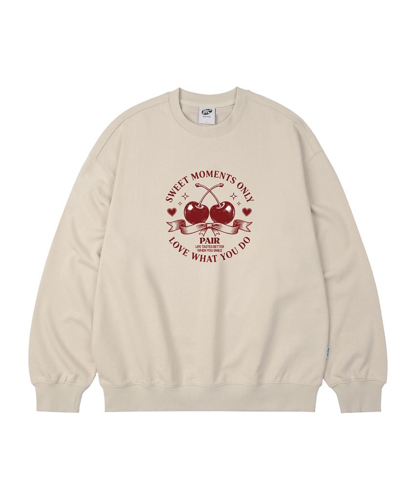 WILDROCK Cherry Pear Oversized Sweatshirt_9 Col (A Type)