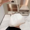 Fashion White Flower Clutch Bag Pearl Chain Luxury Evening Bag Purse for Women Female