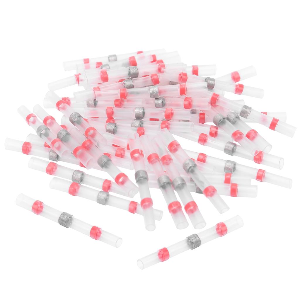 50Pcs SSTS21 Waterproof Solder Seal Wire Connectors Heat Shrink Butt Connectors