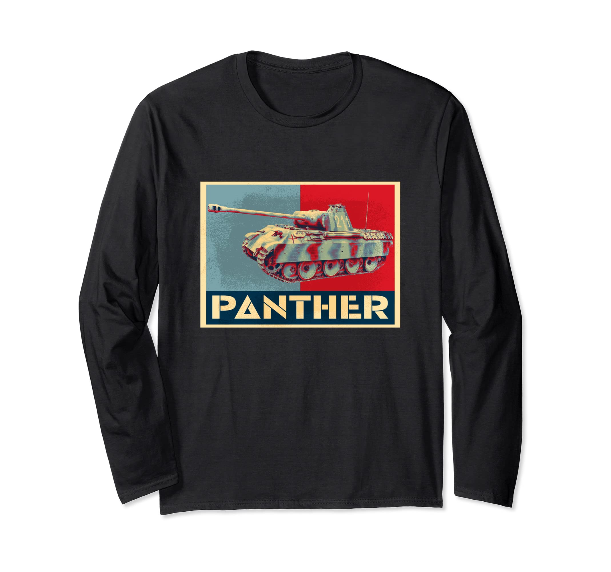 Футболка с принтом танка Panther V, Военная футболка, Немецкая армия ВОВ, Танк Второй мировой войны, Мужской мерч, Военная одежда, Футболка с длинным рукавом