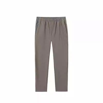 Training Series Solid Color Mid-Rise Comfortable Breathable Versatile Straight Leg Casual Pants Men Bottoms Dark-Green 152517519N-4