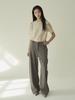 NOUVE Curved Tailoring Pants - Dark Gray