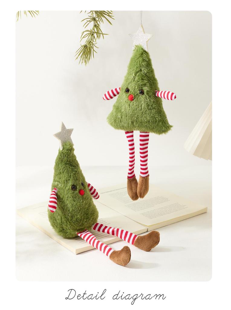 Creative Plush Christmas Tree Ornaments & Wreaths - Ideal Photography Props