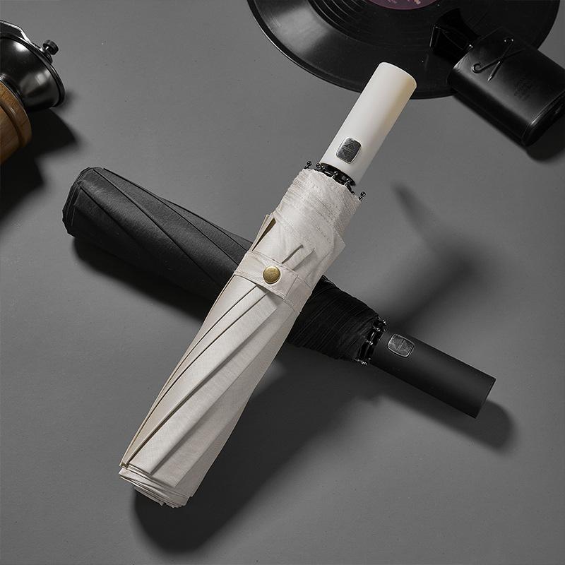 27-inch Automatic Folding Umbrella - Premium All-Weather Sunshade for Men, UV Protection & Extra-Large Canopy