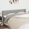 VidaXL Headboard with Ears Light Grey 183x16x78-88 Cm Fabric3118922