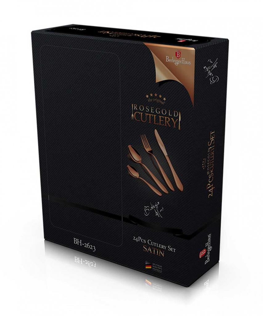 24-Piece Cutlery Berlinger Haus Bh-2623 Rose Gold