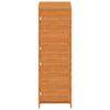 Vidaxl Garden Shed, Brown, 55X52X174.5 Cm, Solid Fir Wood