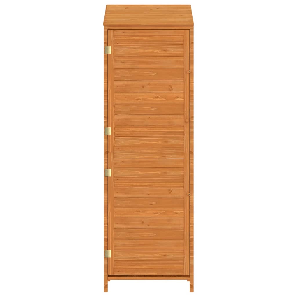 Vidaxl Garden Shed, Brown, 55X52X174.5 Cm, Solid Fir Wood