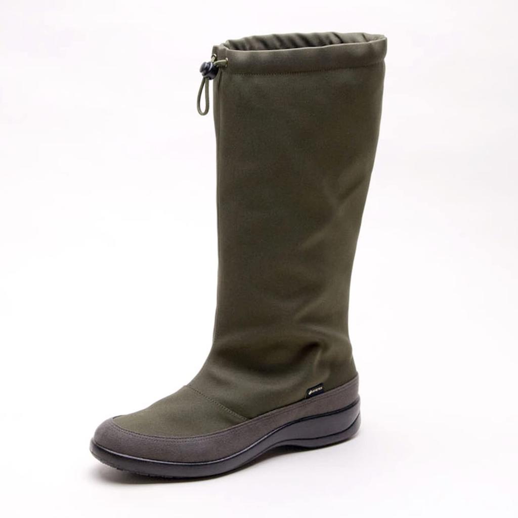 Asahi Top Dry Waterproof and Breathable Rain Size 3E Women's Gore-Tex Boots, Olive, 25.0 Cm, (Product Code TDY3992)