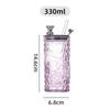 Glass Water Cup Women'S Coffee Cup With Lid And Straw Portable Home Tea Cup Office European-Style Vintage Milk Cup