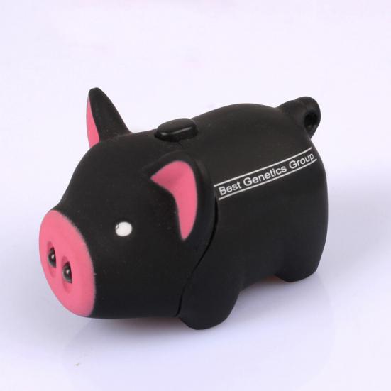 Cute Pig Style LED Light Sound Key Chain Keyring Car Bag Pendant Decoration Gift