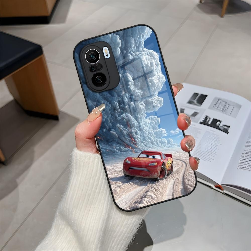 

Cars Lightning McQueen Phone Case Glass For Xiaomi 15 14 12 Lite 13 Pro 11t Lite POCO M5 X6 M6 X5 X3 NFC F5 F6 Pro Cover Xiaomi 12T Pro