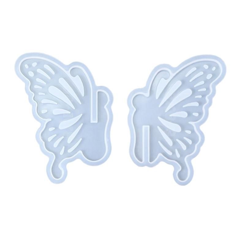 Food Grade Silicone Hollow Butterfly Incenses Holder Mold Incenses Pendant Crafting Mold For DIY Craft Home Decors
