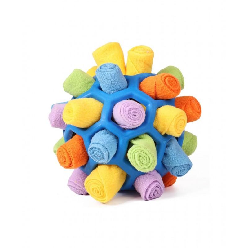 Dog Puzzle Toy Snuffle Mat Treat Dispensing Ball Dogs Cats TPR Rubber Interactive Chew