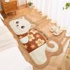 Kreslený koberec do ložnice, koberec k posteli, odolný proti opotřebení, odolný proti nečistotám, protiskluzová podložka, snadno se čistí, podlahová rohožka k arkýřovému oknu