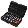 Socket Wrench Set 1/4' Satin, 23 Elements - T N10-231