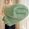 Plain Solid Color Blanket for Bed Pluffy Plush Thow Blanket for Winter Warm Thick Coral Fleece Plaids Sofa Bedspreads for Winter