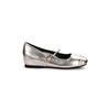Spot~ Grape mother of the same style, round head, light mouth, silver small leather shoes, flat bottom inner height increase, soft sole Mary Jane sing