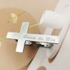 Custom Cross Ring Two Finger Ring Engraving Name Silver Stainless Steel Ring Men Knuckle Jewelry Personalized Gift for Boyfriend