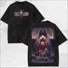Tričko Cult Of The Lamb Vyprané Vintage Volné Oversized Unisex Pro Páry Streetwear Trendy Bavlna vysoká kvalita Yk Krátký rukáv