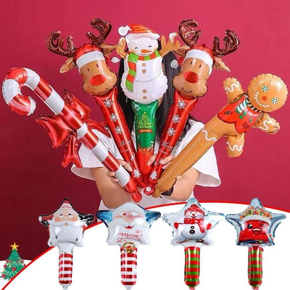 Banquet Supplies Cane Candy Foil Balloons Inflatable Stick Christmas Decoration Christmas Ornaments
