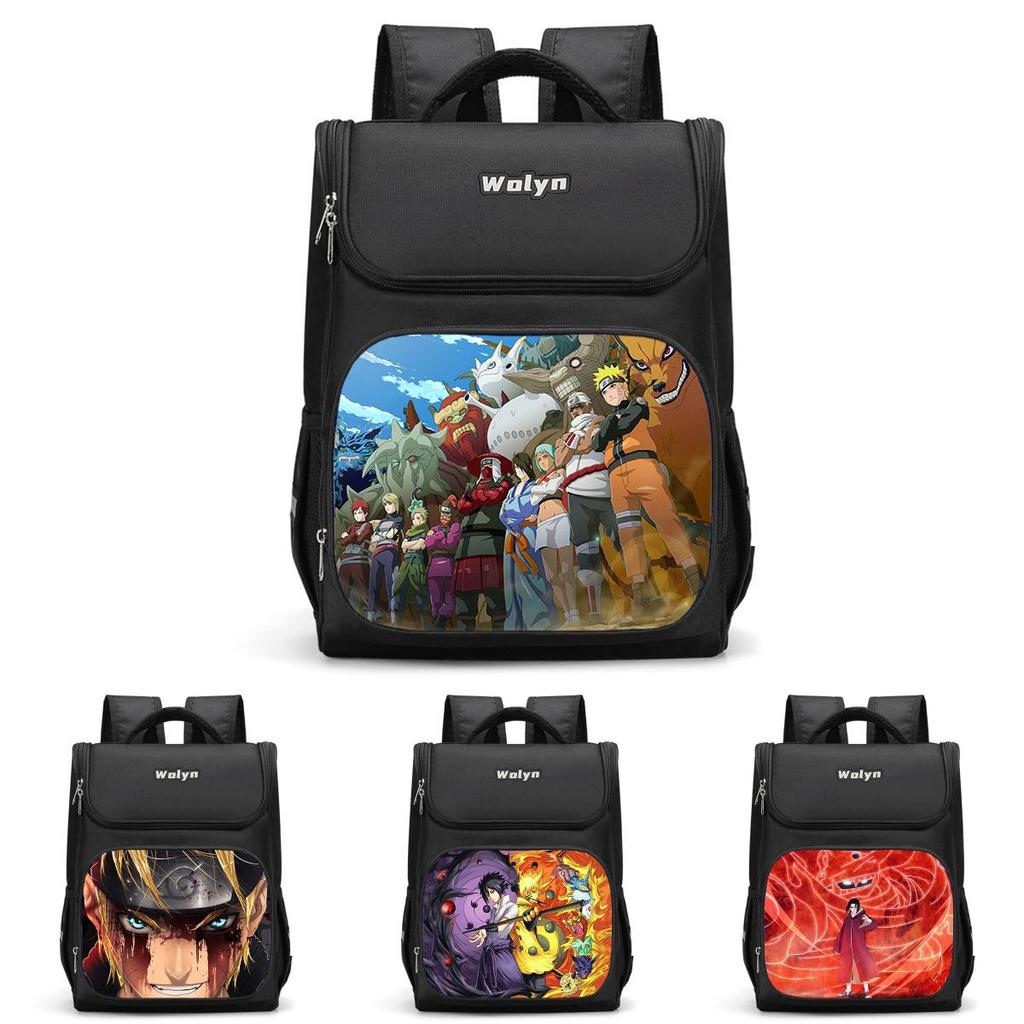 Naruto And Sasuke Boys Backpack For Elementary School Students Large Size