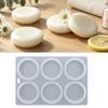 6 Cavities Circular Silicone Mold Food Grade Silicone Dishwasher Safe For Handmade Soap Candle Chocolate Desserts And Mousses Baking