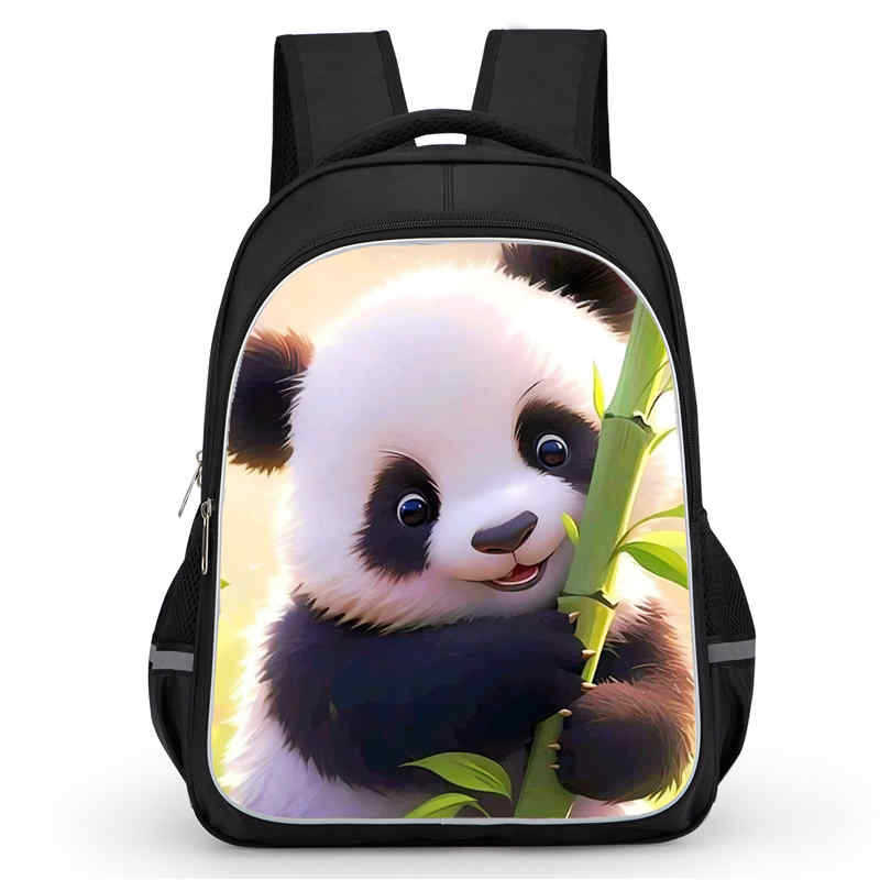 Panda Niedliche Schultasche Verschleißfest Großes Fassungsvermögen Wirbelsäulenschutz Und Anti-Buckel Schüler Party Must-Have Leichter Rucksack