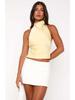 Spring 2025 European & American Style Satin Backless Top - Women's Streetwear