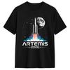 T-shirt Artemis Lancement vers la Lune Mode d'été T-shirts Coton Col rond Oversize Manches courtes Y2k T-shirt Drôle