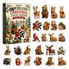 Advent Calendar for Girls 24 Days Christmas Calendar, Forest Animals Countdown Holiday Gift Kids Cute Acrylic Collectible Toys Party Decoration
