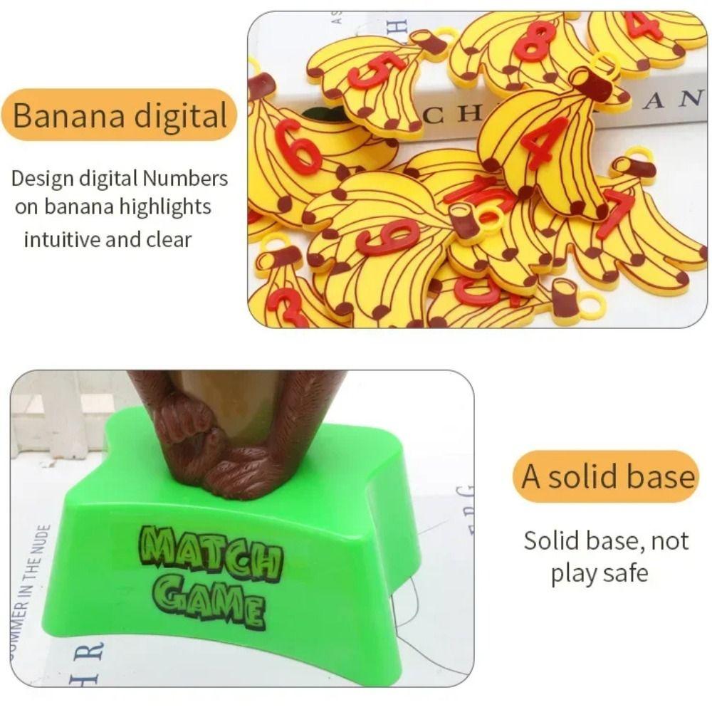 Learning Montessori Math Balance Toy Educational Banana Monkey Math Game Friends