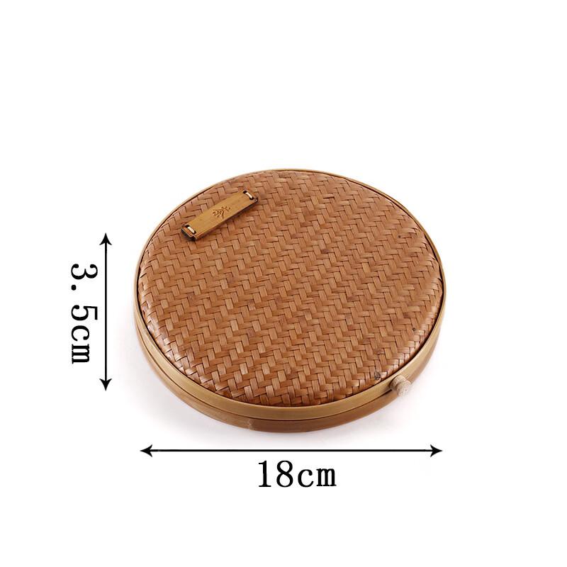ZISIZ Handmade Bamboo Tea Cake Storage Box