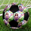 Unicorn Academy Indoor Soccer Ball Colorful Machine Stitched PVC Size 5 Team Training Competition Ready Durable High-Bounce Cool Sports Gift