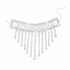 Super Flash Wide Edge Hollow Rhinestone Fringed Bracelet