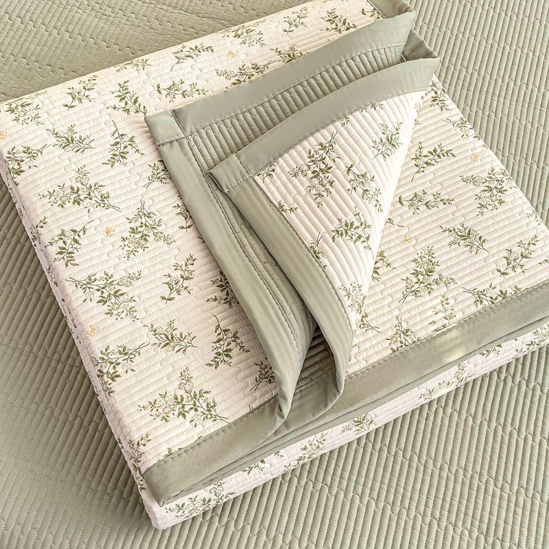 Doppellagiges Garn Gewaschene Baumwolle Bettdecke Beidseitig verwendbare Tatami-Matratze Baumwoll-Bettlaken Matratze