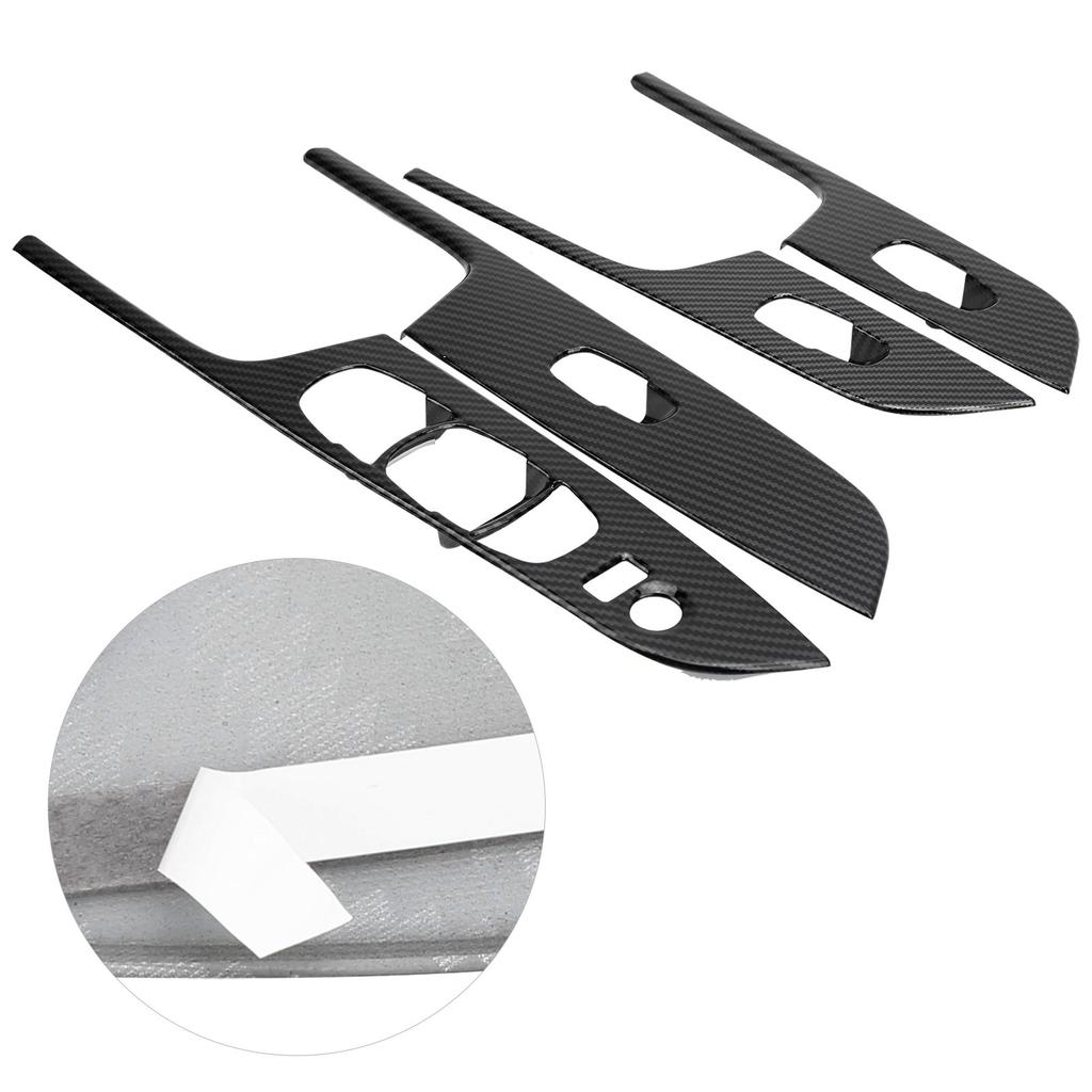 Auto Fensterheberschalter Hebebedienfeld Abdeckung Zierleiste Passend für Nissan Navara Frontier NP300 2015 2019