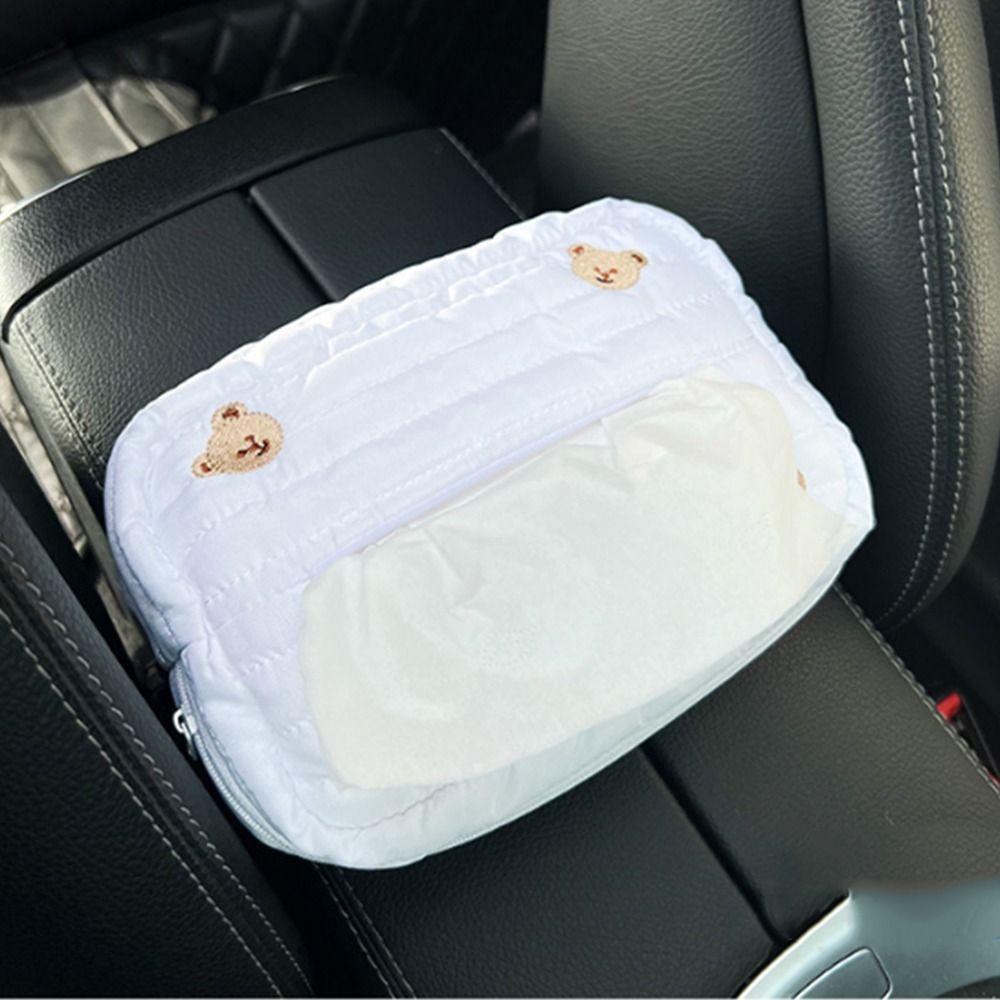 Kawaii Car Tissue Box Universal Hanging Paper Box Multi-Functional Paper Storage Case  Seat Back