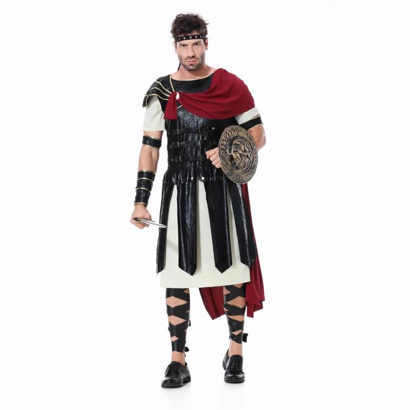 Halloween Spartan Warrior Costume Women Stage Performance Party Outfit Cosplay Roman Soldier Dress