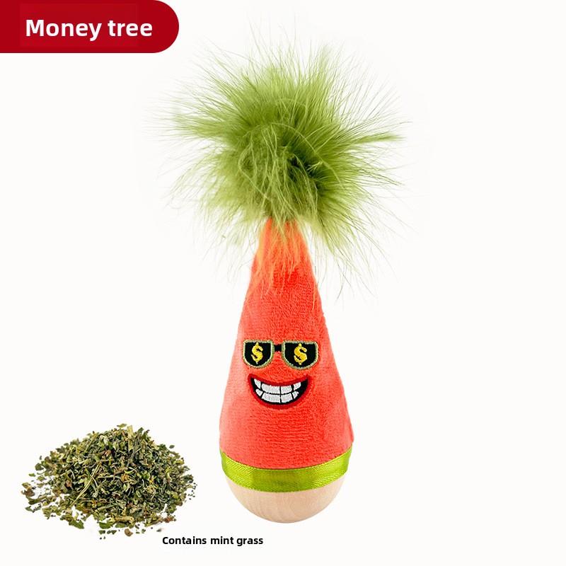 

Inflatable Cat Toy - The Fun-Giving Device for Pets. A Pet Cat Feather Inflatable Toy. красный