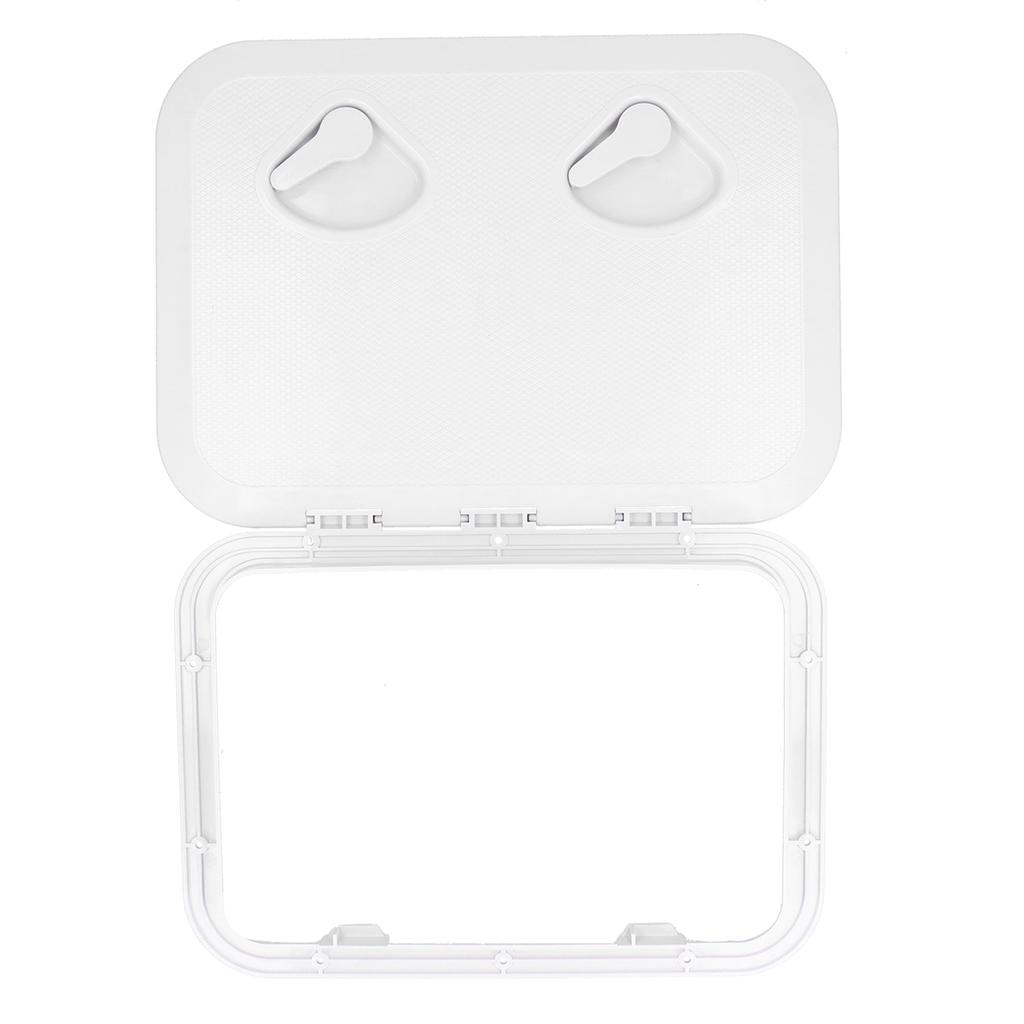 Deck Access Hatch Inspection Cover UVResistant with Lock for Marine Boat 1714x1238in(White )