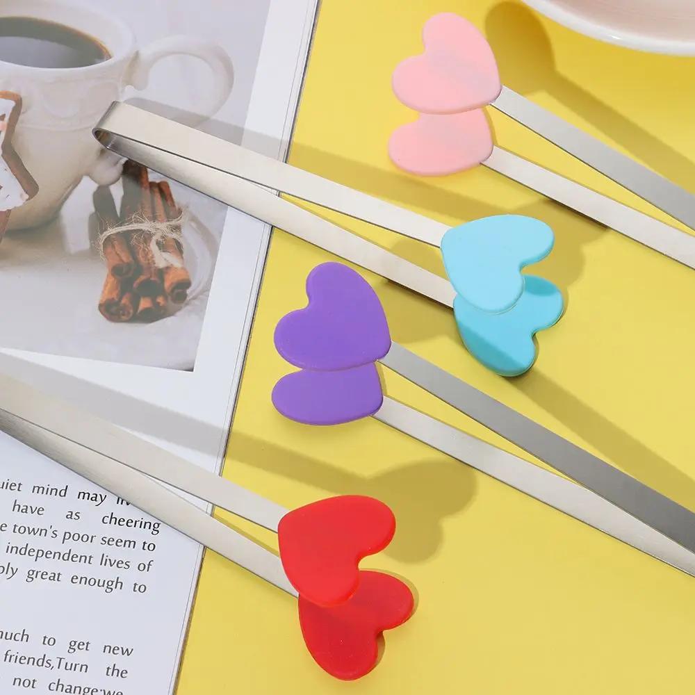 Kitchen Accessories Bread Non-slip Handles Mini Creative Snack Food Tong Silicone