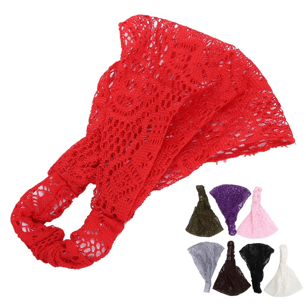 8pcs Lace Headbands Hairbands Hollow Elastic Women Girl Hair Stretchy Bands Hair Accessories